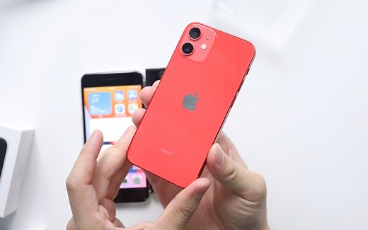 iPhone12 mini红色版开箱！一块清爽小西瓜！