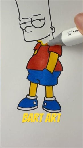 How to Color Bart Simpson