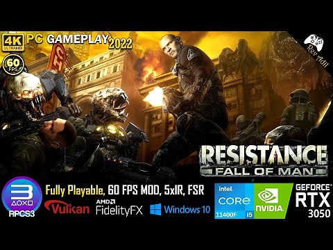 Resistance Fall of Man PC Gameplay | RPCS3 | Full Playable | PS3 Emulator | 4k60FPS | 2022 Latest