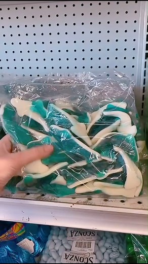 pound bag of bulk candy Gummy Sharks! #candyshows #candy #candyshop #smallbusiness #foryou #love | Candy Shows
