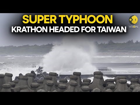 Taiwan Typhoon LIVE: After Phillipines, Taiwan Prepares for Super Typhoon Krathon with 40,000 troops