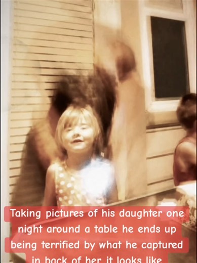 Taking a picture of his daughter he captures something behind her #horror #ghost #paranormal #scary #creepy