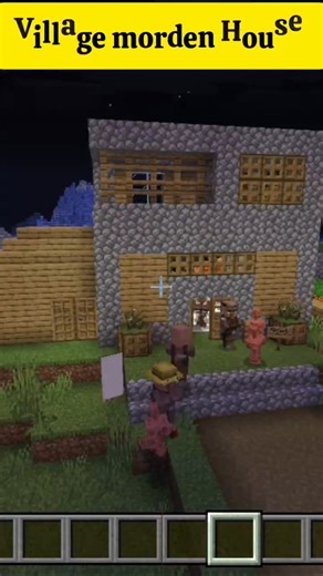 Minecraft Modern Village House Tutorial 🏡 | Easy Survival Build
