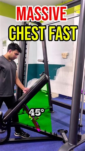 How to Build a Massive Chest Using Only the Smith Machine (All Angles). #workouttips #chat