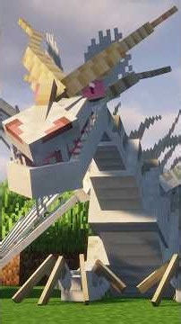 ALBINO HYBRID DRAGONS in How to Train Your Dragon In Minecraft! #shorts #minecraft #httyd