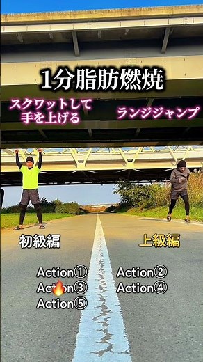 勇気100%に合わせて1分トレーニング