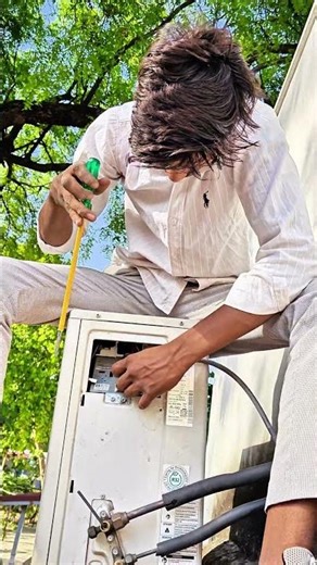 split AC installation LG #actechnician #accircuits #acrepair #splitac #work