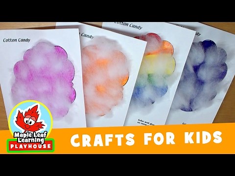Cotton Candy Craft for Kids | Maple Leaf Learning Playhouse