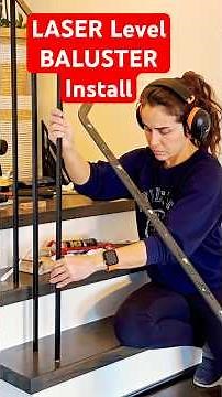 How to LASER Level | BALUSTER Install #16LineLaserLevel #BalusterInstall #DIYBalusters
