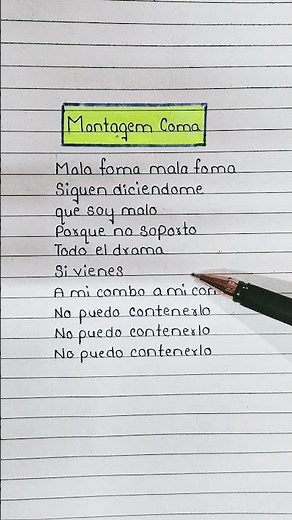 Montagem Coma (Lyrics) ~ Andromeda & Elysian 🏵