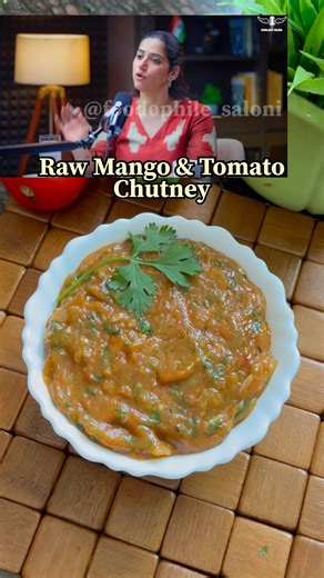 Viral Raw Mango Tomato Chutney for Vitamin B12 Deficiency #acharyamanishji #rawmangochutney #ytshort