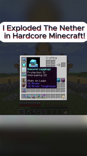 Exploding The Nether in Hardcore Minecraft Gameplay