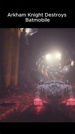 Arkham Knight Destroys Batmobile #batman #batmanarkhamknight #batmanarkhamcity