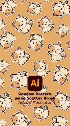 How To Adobe | Design tips for beginners on Instagram: "STOP COPY-PASTING! The Scatter Brush Tool is the fastest way to create complex textures, patterns, and illustrations (like snow, glitter, or confetti) in Adobe Illustrator. Learn the pro secret to apply random size, spacing, and rotation to a single shape in seconds! ​The 3-Step Scatter Brush Secret: ​Create Your Shape: Draw the single object you want to scatter (e.g., a circle, star, or leaf). ​Make the Brush: Drag your shape into the Brus