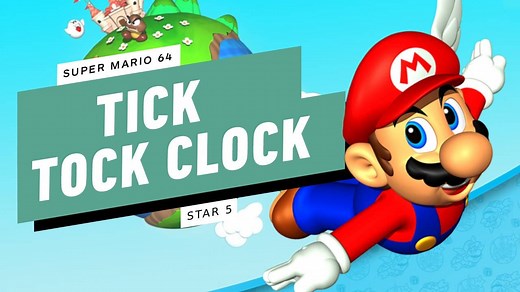 Mario 64 Walkthrough (All Stars) - Tick Tock Clock: Timed Jumps On Moving Bars