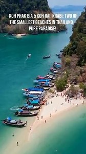 🇹🇭🌴 Koh Phak Bia & Koh Rai, Krabi: Two of the Smallest Beaches in Thailand 🏝️🌊 Tucked away in the Andaman Sea near Krabi, Koh Phak Bia and Koh Rai are two of Thailand’s tiniest, and most beautiful, island getaways. 🐚💙 Though small in size, these hidden gems offer stunning views, crystal-clear waters, and peaceful vibes you won’t forget. ✨ 🏝️ Koh Phak Bia. Known for its narrow beach and soft white sand, Koh Phak Bia is perfect for a quiet swim or sunbathing under swaying palm trees. A uni