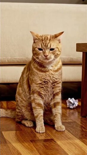 Cat tries to calculate jump distance… fails miserably 😂