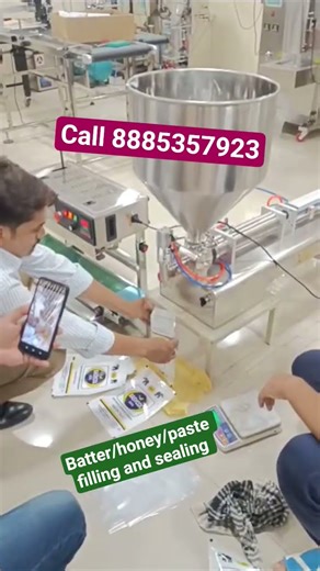 Batter/honey/oil/paste filling and sealing machine #oilfillingmachines #batterfilling#reels #honey