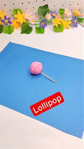 Cute Clay Lollipop 🍭 DIY Miniature Candy | Easy Polymer Clay Craft Tutorial