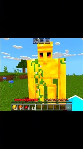 Minecraft pe golden 🤯Golam mod #shortvideo