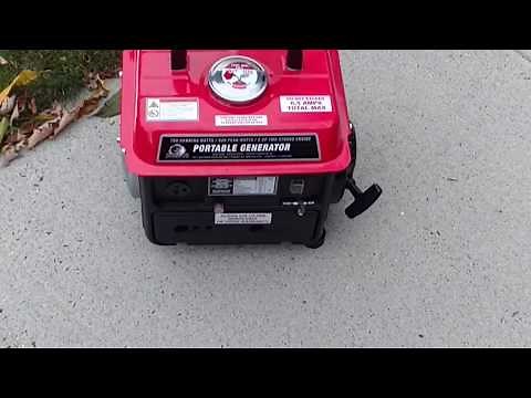 Storm Cat 900 watt 2 Cycle Recreational Gas Generator Harbor Freight Item 69381 Review