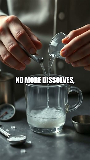 Slow Crystal Rain in a Cup