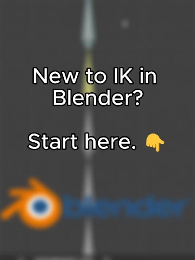 Learn how to quickly set up IK bones in Blender. Perfect if you’re new to rigging and want a simple start. #Blender #blender3d #Rigging #IK #Bones #3DArt #3DModeling #BlenderTips #LearnBlender #CGI #tutorial #GameDev #Animation #tip