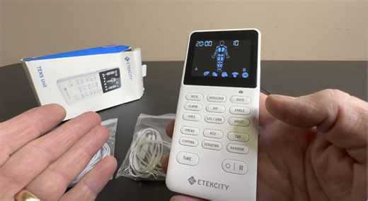 Watch Review Etekcity TENS Unit Muscle Stimulator Machine on Amazon Live