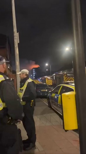 Forty fire engines and around 225 firefighters are responding to a fire at a block of flats in Dagenham, east London. #london | London & UK Street News