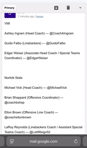 🏈FCS update is pretty extensive 🏈Getting the d2s done now.If you'd like to get in contact with @ESU_Football (East Stroudsburg):--Jimmy Terwilliger Head Coach: @Jimterwilliger--Mike Terwilliger Offensive Coordinator: @mterwilliger-Mike Lackey Defensive Coordinator / Camps Coordinator: @coachlackey-Mike Santella Offensive Line / Assistant Head Coach / Recruiting Coordinator:@CoachSantella-Matt Hagelgans Running Backs / Special Teams Coordinator: @coachHags15-Rourke Colligan Defensive Line: @Coa