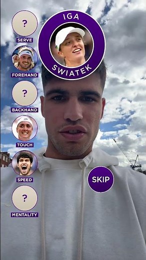 2x Wimbledon Champ has a go at building the perfect player 😍 #tennis #tennisplayer #CarlosAlcaraz