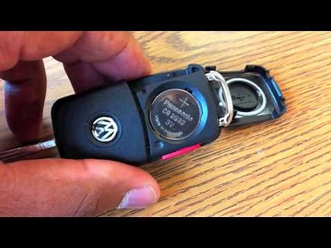 Changing the battery on a VW key 3rd generation key 2009 and later