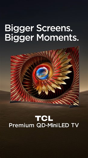 4.7K views · 103 reactions | TCL is taking big screens to the next level! QD-Mini LED delivers picture perfection at scale. This isn’t just large, it’s larger-than-life innovation  #TheUltimateBigScreenTV #QDMiniLED #QDMiniLEDTV #TCLTVs #chooseTCL | TCL Electronics | Facebook