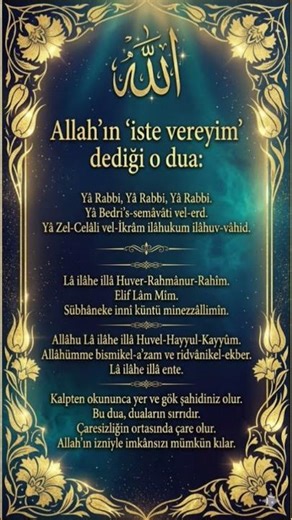 Allah’ın “İste Vereyim” Dediği O Dua | İmkansızı Mümkün Kılan Sırlı Dua