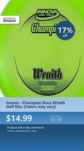 Innova - Champion Discs Wraith Golf Disc (Colors may vary)