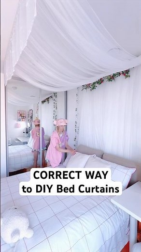 Look at This Way to DIY Bed Curtains!
