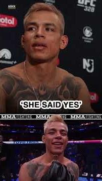 'She said yes' Jose Ochoa says girlfriend accepted his marriage proposal after his win at #UFC328