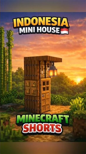 Indonesia Mini House 😱 | Minecraft Shorts
