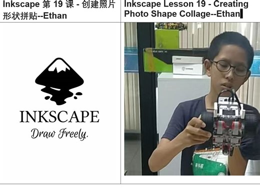 Inkscape Lesson 19 - Photo Shape Collage--Ethan