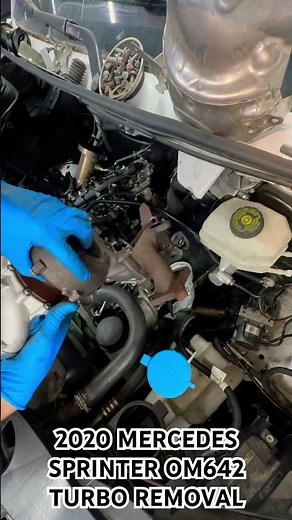 2020 Mercedes Sprinter Turbo Removal #sprinter #mechanic #mercedes #sprintervans