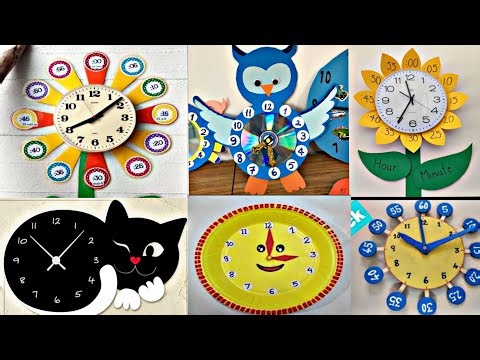Clock model for school project |clock learning activity | Preschool decoration ideas / clock craft