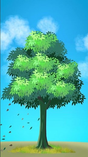 Ghibli style tree movement #2Danimation #moho #mohoanimation