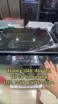 Full user manual of all features on Toshiba washing machine