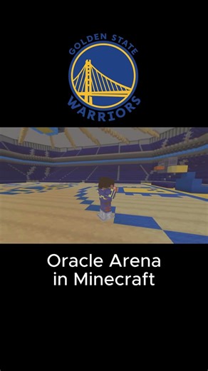 Oracle Arena in Minecraft #nba #goldenstatewarriors