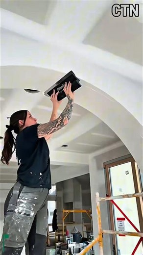 This Technique Creates a Perfect Smooth Ceiling Finish