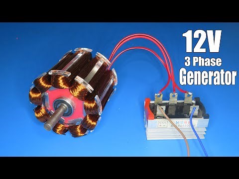 How to make 3 phase Generator 12V