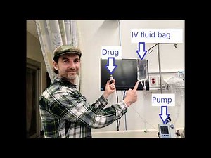 IV Medication Administration - IV fluid bag, drug, pump