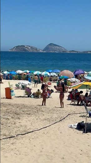 🇧🇷🏖️ Beautiful day in Ipanema Beach 🌞 Brazil