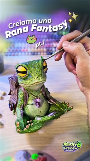 🧑‍🎨 Creo una Rana Fantasy 3D! 🐸 Con ‎⁨@MeshyAI #stampa3d