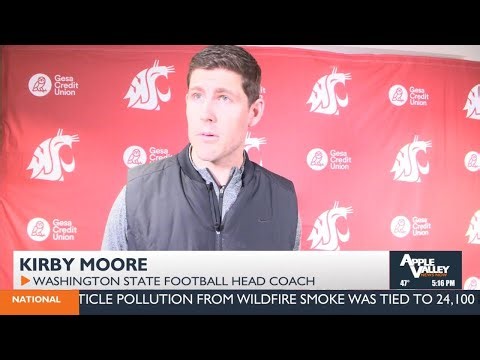 New Washington State football coach Kirby Moore meets fans in Richland